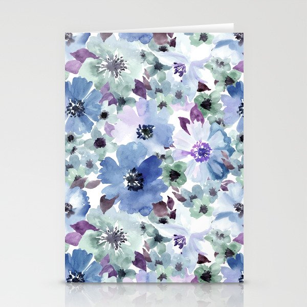 FLOWERS WATERCOLOR 20 Stationery Cards