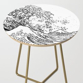 The Great Wave off Kanagawa Minimal  Side Table