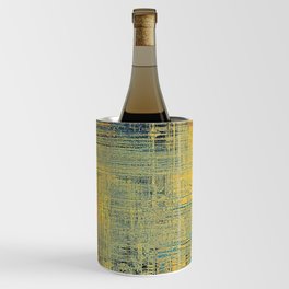 Abstract vintage background with grunge effects, ragged elements, and different color patterns: yellow (beige); red (orange); blue; black; cyan Wine Chiller