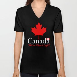 CanadaLeft_light V Neck T Shirt