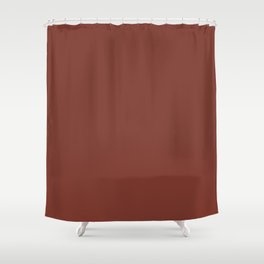 Burnt Henna herbal brown tone solid color modern abstract pattern  Shower Curtain