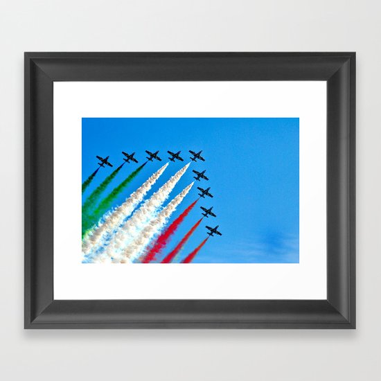 Frecce Tricolori Framed Art Print