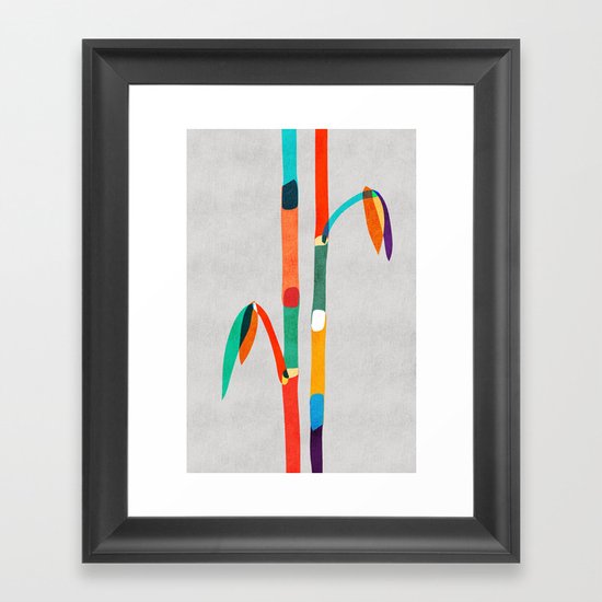 Couple of Bamboo Framed Art Print