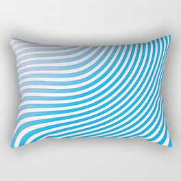 Abstract Blue Stripes. Rectangular Pillow