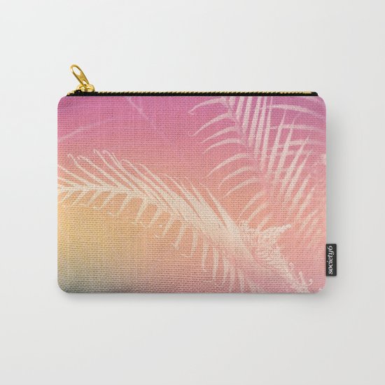 Gradient Tropical leaves Carry-All Pouch