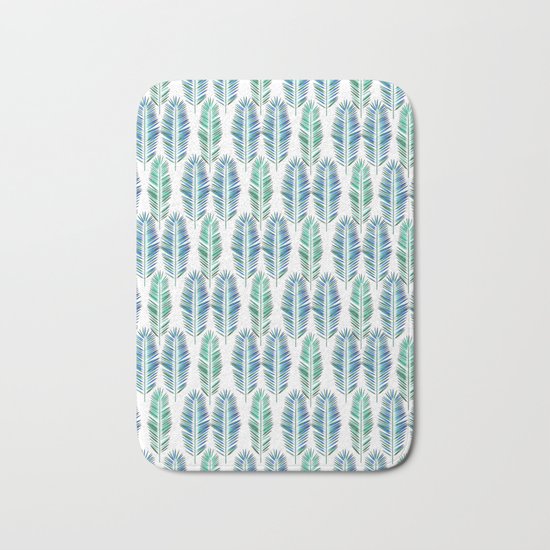 Tropical Leaves Bath Mat