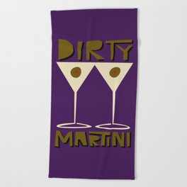Dirty Martini Cocktail Beach Towel