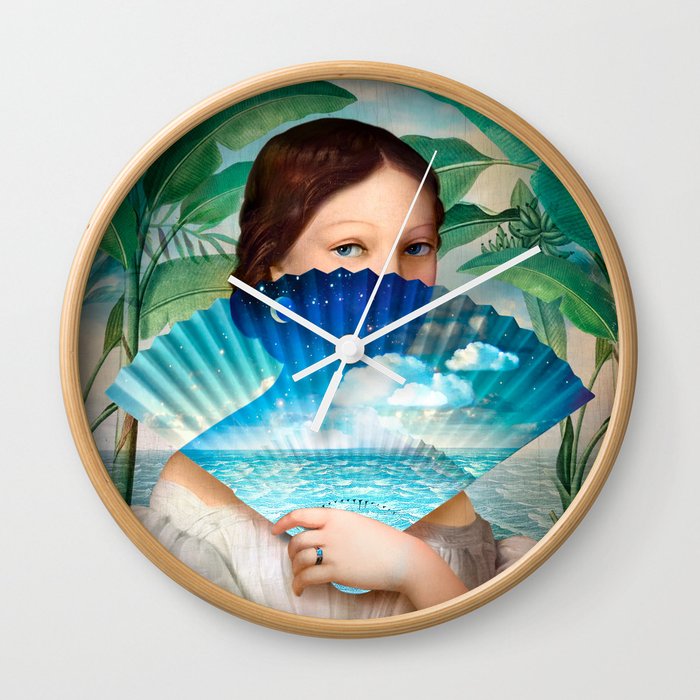 Into the Blue Wall Clock