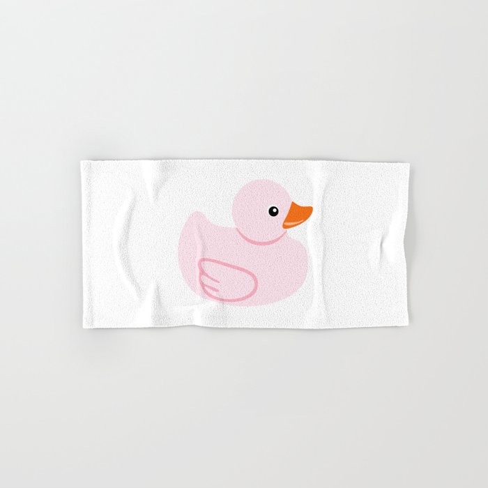 Pink rubber duck Hand & Bath Towel