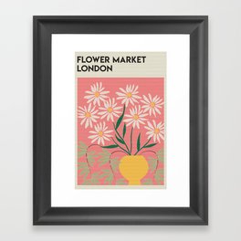 Flower Market London Framed Art Print