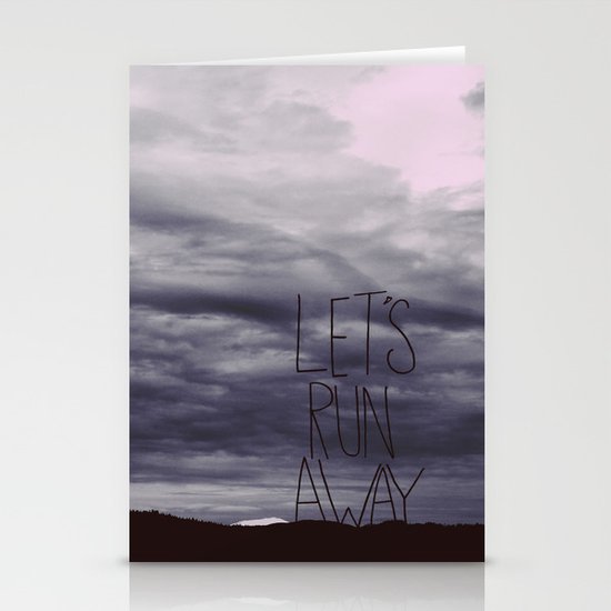 Let's Run Away VI Stationery Cards