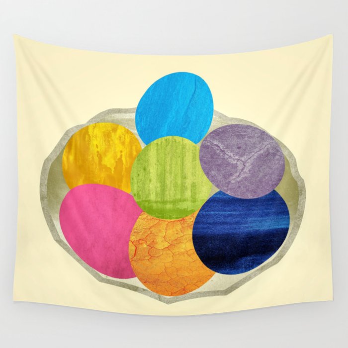 colorful eggs Wall Tapestry
