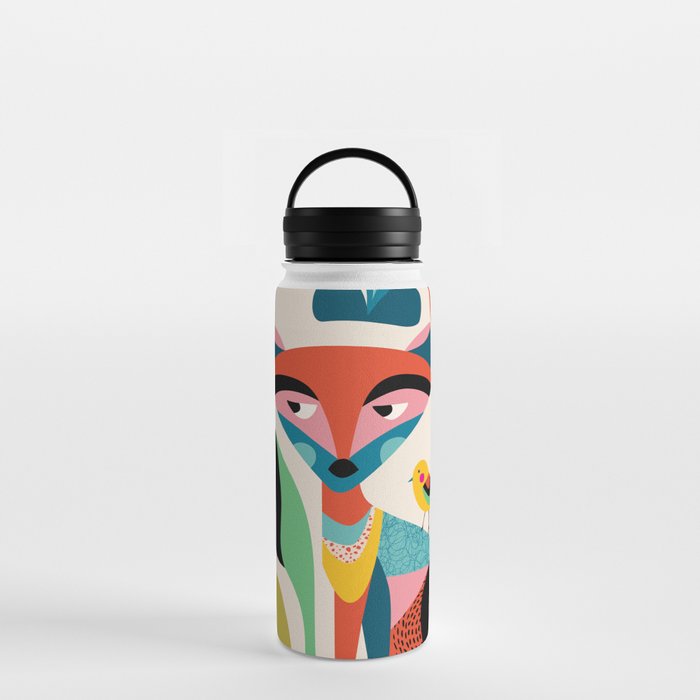 Mid Century Fox Water Bottle