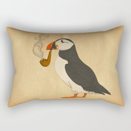 Puffin' Rectangular Pillow
