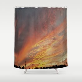 summer sunset Shower Curtain