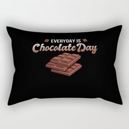 Everyday is Chocolate Day Chocolate Rectangular Pillow