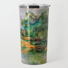  Paul Cezanne Banks of the Seine at Médan Travel Mug