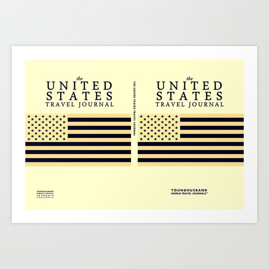 The United States Travel Journal Poster Art Print