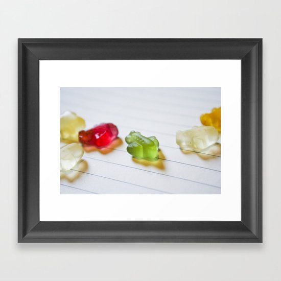Airplane jelly candies Framed Art Print