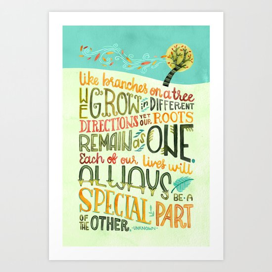 Like Branches on a Tree Art Print