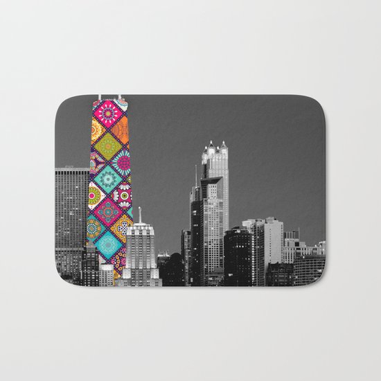 Funky Landmark - Chicago Bath Mat