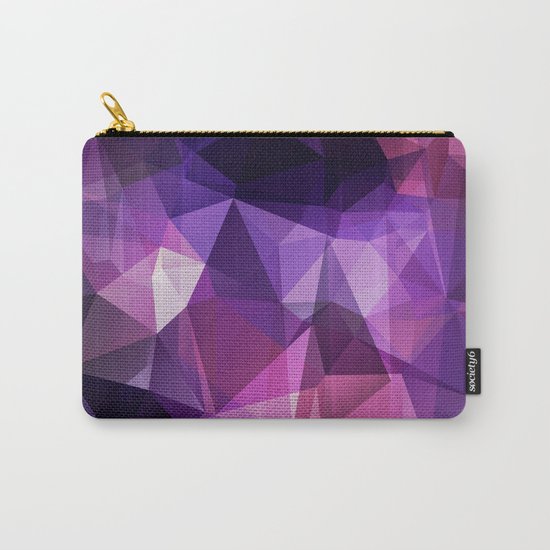 Stylish geometrical print with polygonal triangles Carry-All Pouch