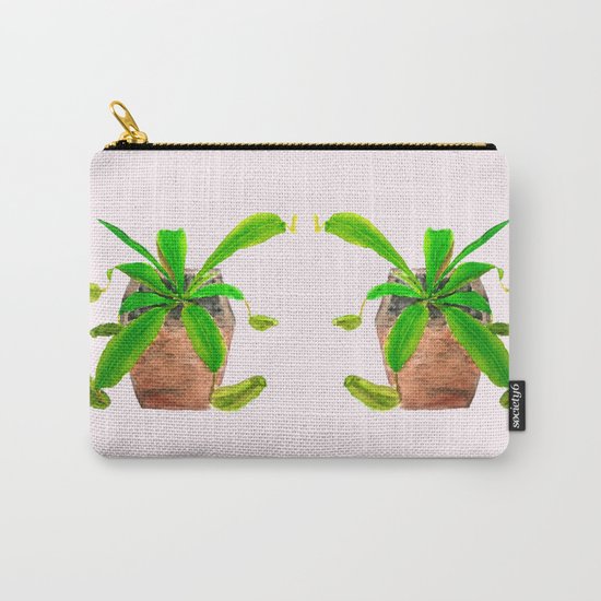 tropical pitcher plant watercolor painting Carry-All Pouch