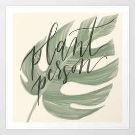 Plant Person Art Print