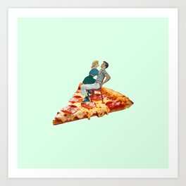 pizza my heart Art Print