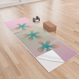 Pink Botanical Gradient Yoga Towel