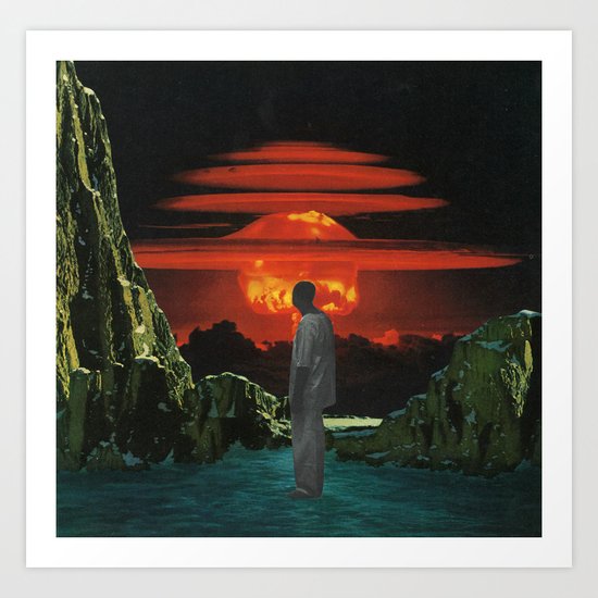 The World Was Beautiful On Fire Art Print