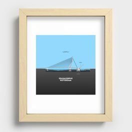 Erasmus bridge Rotterdam Recessed Framed Print