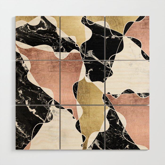 Modern White Black Marble Rose Gold Foil Color Block Handdrawn Geometric Lines Wood Wall Art By Girly Trend Audrey Chenal Society6 - Rose Gold Foil Wall Art Modern White Black Marble Rose Gold Foil Color Block Handdrawn Geometric Lines Wood Wall Art By Girly Trend Audrey Chenal Society6 - Rose Gold Foil Wall Art