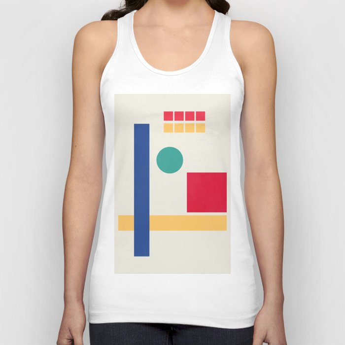 Geometric Abstract Not Balance At All Tank Top