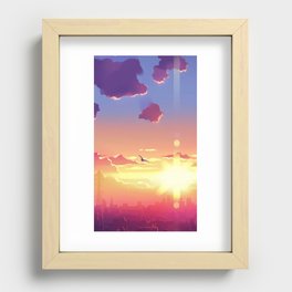 sunset.wings Recessed Framed Print