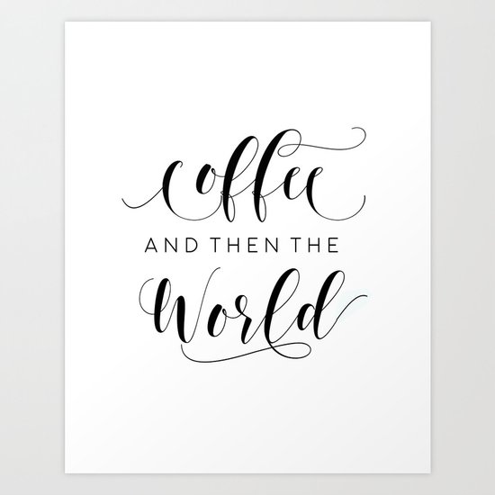 But First Coffee Coffee Sign Coffee Bar Decor Kitchen Wall Art