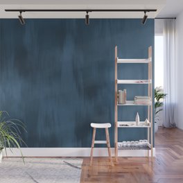 Blue Abstract Fusion Watercolor Blend Pairs To 2020 Color of the Year Chinese Porcelain PPG1160-6 Wall Mural
