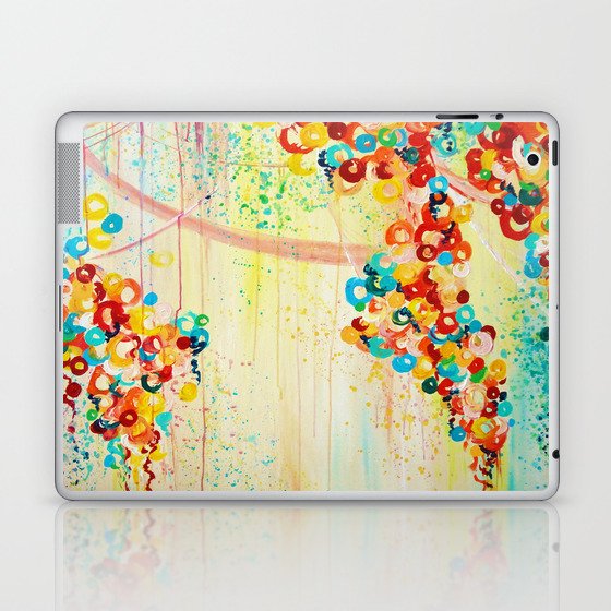 Summer In Bloom Beautiful Abstract Acrylic Painting Vibrant