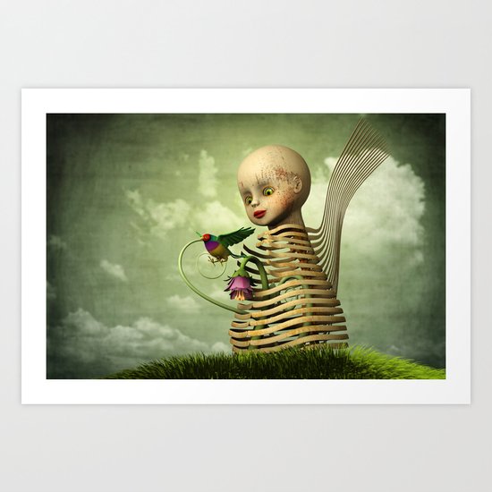The Open Cage Art Print