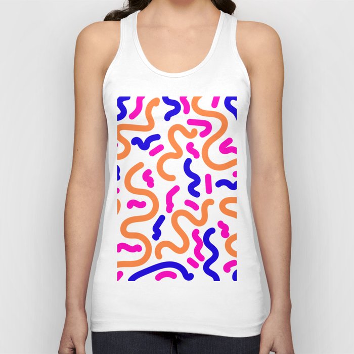 3  Abstract Shapes Squiggly Organic 220520 Tank Top