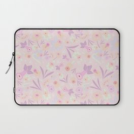 Dancing Daffodils Color 2 Lilac Laptop Sleeve