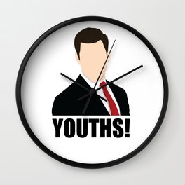 Youths Wall Clock | Nick, Jess, Graphicdesign, Tvshows, Schmidt, Winston, Quotes, Digital 