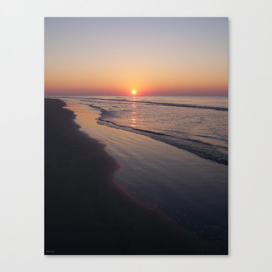 Sunrise Over The Atlantic Ocean Canvas Print