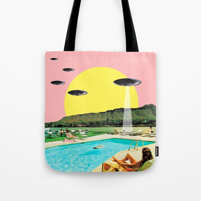 Invasion on vacation (UFO in Hawaii) Tote Bag