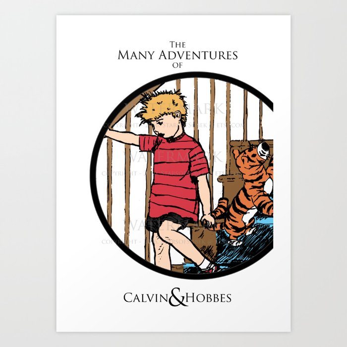 The Many Adventures Of Calvin Hobbes Art Print By Starsofsobek