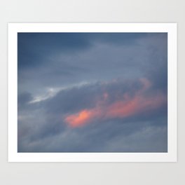 A touch of Warmth, Horizontal Art Print | Soft, Evening, Horizontal, Photo, Celestial, Peaceful, Orange, Dreamy, Nuage, Nature 
