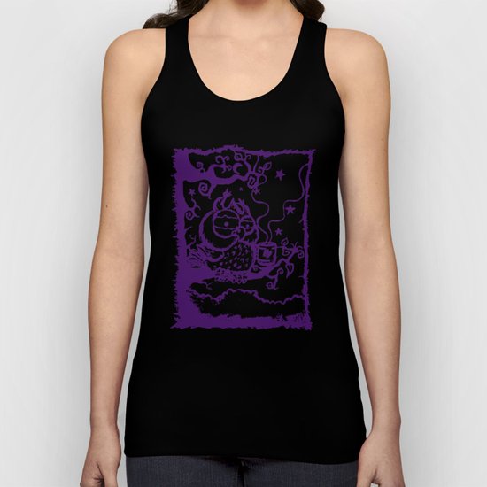 Coffee owl Unisex Tank Top