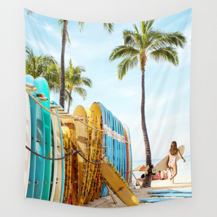Choose Your Surfboard 2 Wall Tapestry
