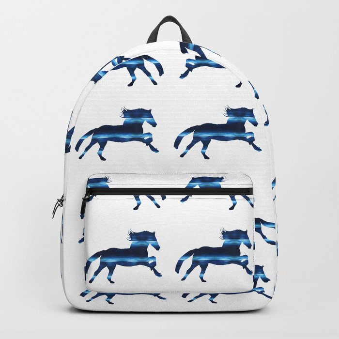 Blue Horse Wall Art  Backpack