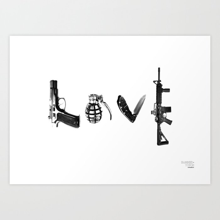 All S Fair In Love And War Art Print By Hammertongs Society6